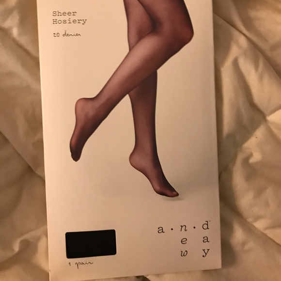 a new day Accessories - A New Day Sheer Black Nylons Hose Tights Size M/L a new day Accessories - A New Day Sheer Black Nylons Hose Tights Size M/L